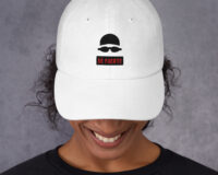 Gorra béisbol Sé fuerte classic-dad-hat-white-front-6866bbdb6c2cc.jpg