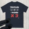 Camiseta hombre Triatlón Pasión por tres - Imagen 2