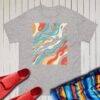Camiseta pasión unisex Natación arte y colores - Imagen 3