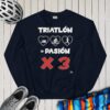 Sudadera motivadora mujer Triatlón Pasión por tres - Imagen 5