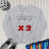 Sudadera motivadora mujer Triatlón Pasión por tres - Imagen 2