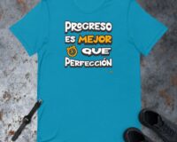 Camiseta de algodón ligero unisex Progreso es mejor unisex-staple-t-shirt-aqua-front-688cdf1d6e651.jpg