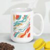 Taza blanca brillante Natación arte y colores 325 a 590 ml - Imagen 3